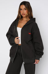 Best You've Ever Had Zip Front Hoodie Charcoal